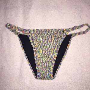 BEACH RIOT Seabreeze Crochet String Bottom